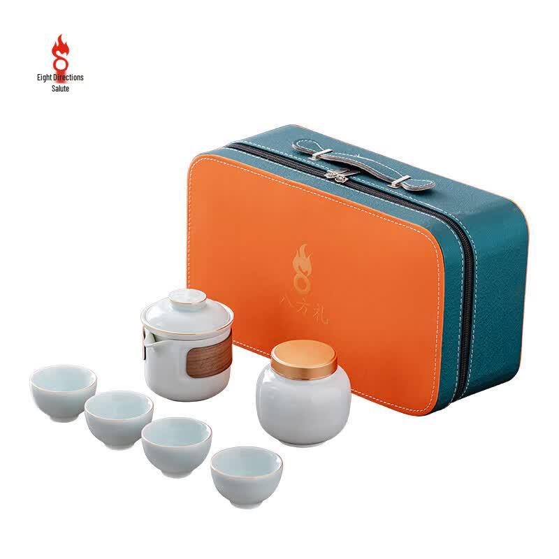 Bafangli Chinese Ceramic Tea Set Gift Box
