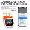 Touch Screen Translator Earbuds Wireless Bluetooth Headphones 144 Languages Translation Have Noise Cancelling Business Headset