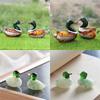 Collectible Art Glass Miniature Glass Duck Figure Animal Miniature Figurines Table Ornaments Handmade Duck Statue