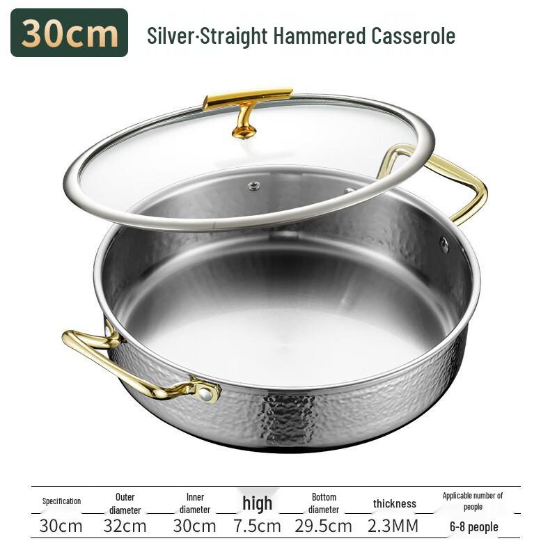 

Thickened Stainless Steel Dry Pot