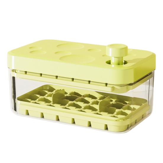 Yousheng Ice Cube Tray with Lid And Bin Large Capacity Ice Cube Mold for Freezer Stackable BPA Free Easy Release Ice Maker for Chilling Drinks Coffee