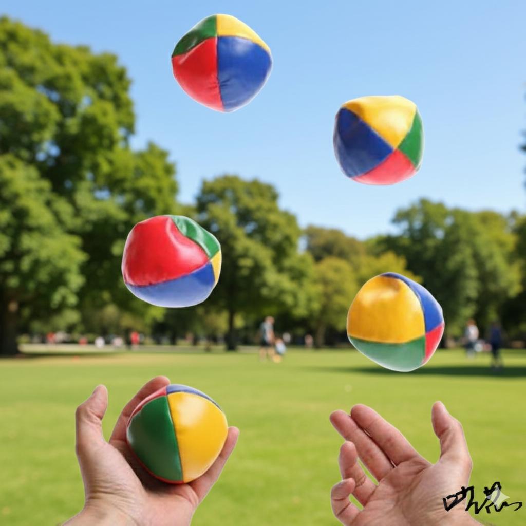 Childrens Outdoor Sport Ball 3 6Pcs Juggling Balls Set Circus Balls With 4 Panel Design For Kids And Adults Outdoor Sport Toys
