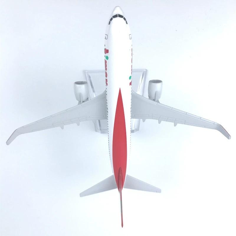 Miniature Planes 16cm Korea T WAY Airways B737 Model Alloy Metal Aviation Airplane With Landing Gear Diecast 1/400 Scale Display