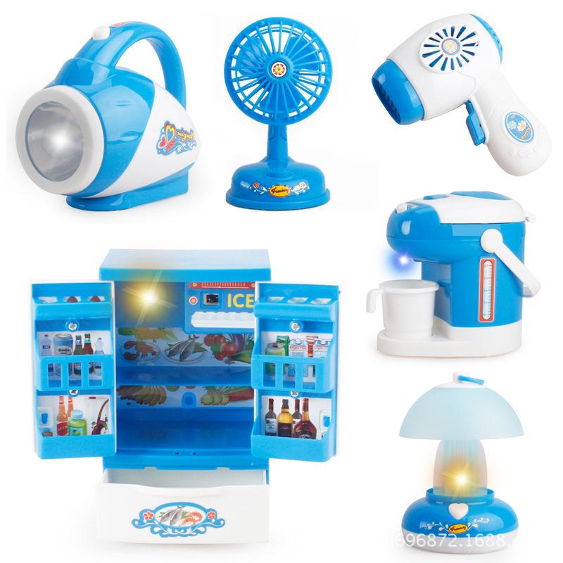 Mini Set da Cucina per Bambini: Lavatrice, Cuociriso, Frigorifero e Lampada - Giocattolo di Tendenza su TikTok