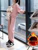 Korean Style Autumn/Winter 2025 Casual Hoodie & Wide-Leg Pants Set for Women