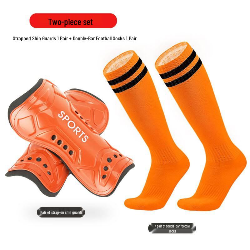 Cross-Border Hot Selling Football Protective Gear: Shin Guards & Long Socks Set