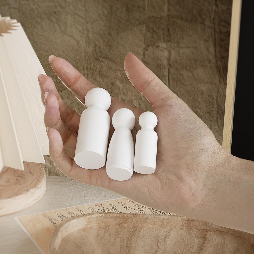 3D Minimalist Portrait Candle Silicone Mold DIY Geometric Cylinder Aromatherapy Gypsum Mold for Home Desktop Decoration