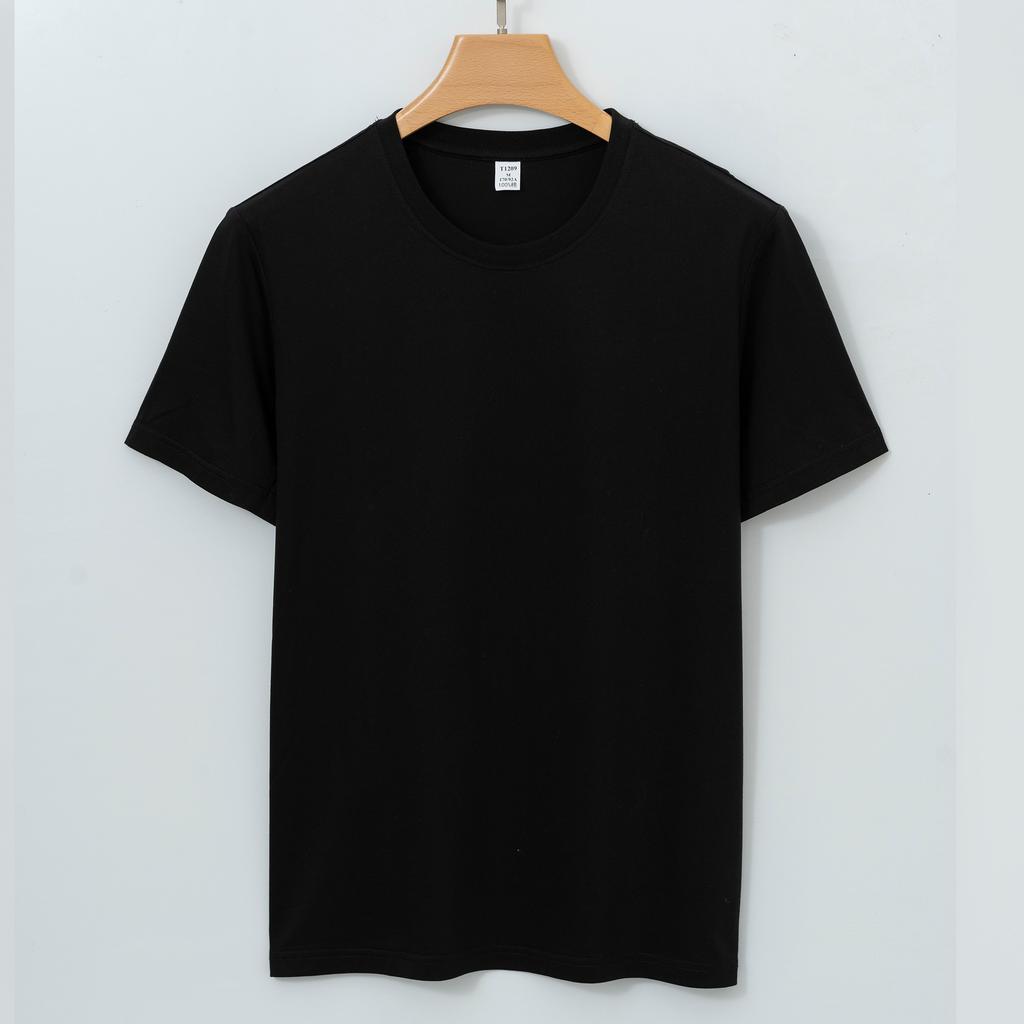 Pure Cotton Tričko z mercerované bavlny s vysokým provázkem Pánské dlouhé sametové Bavlna s kulatým výstřihem Bílé Malé T Tenké Cool Pure Cotton Tričko s krátkým rukávem Pánské