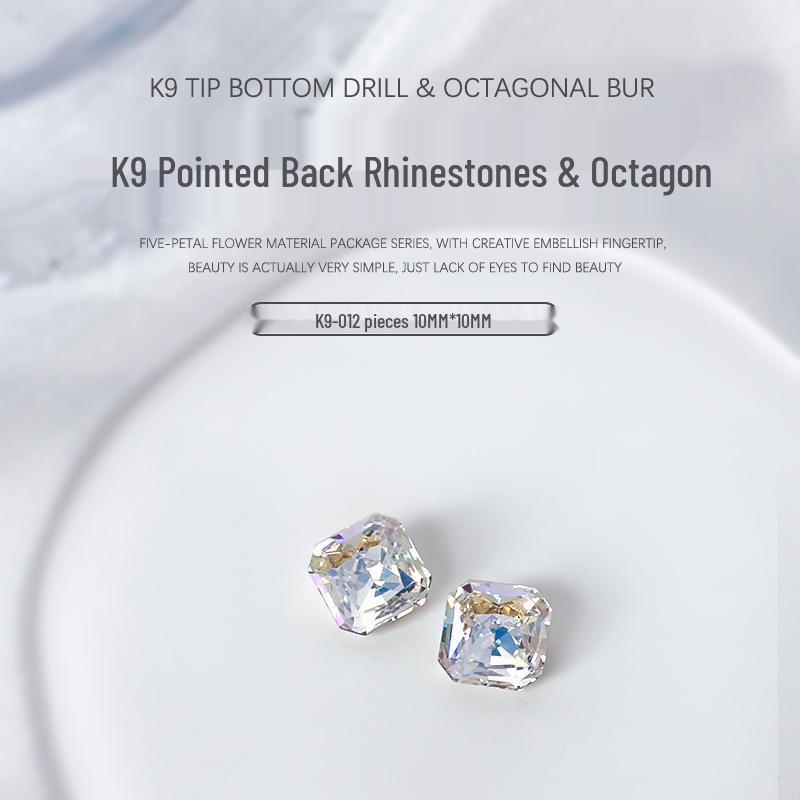 

Набор восьмиугольных К9 бриллиантов для нейл-арта: 2 шт. Многогранные, Высококачественные, Неправильной квадратной и заостренной формы бриллианты