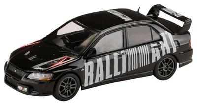 HJ64 164 Mitsubishi Lancer Evolution 7 GSR RALLIART Amethyst Black Pearl (Finished Model)