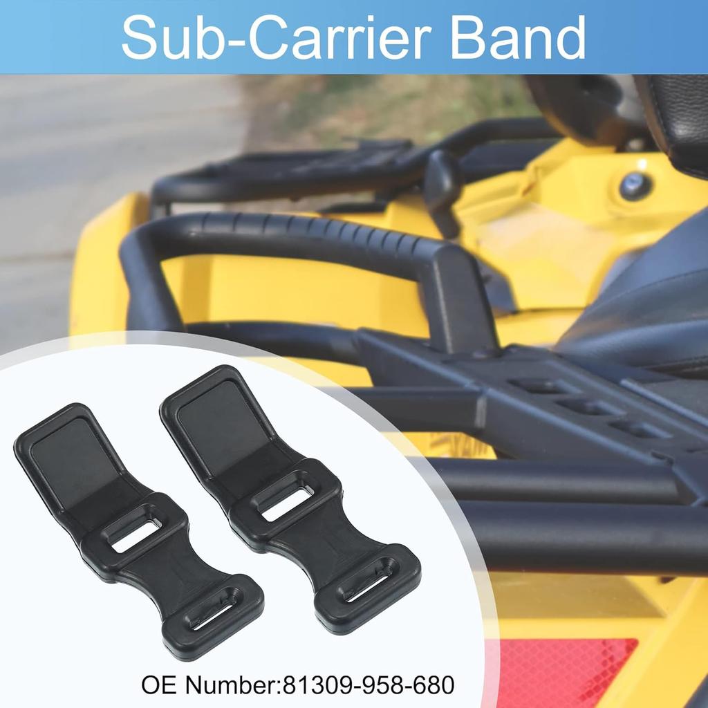 2 Pcs Rear Rack Door Rubber Straps Sub-Carrier Band for Hon-da ATC200E ATC200ES TRX200 TRX250 TRX300 TRX300FW TRX350 TRX350D 1982-1995 Replace