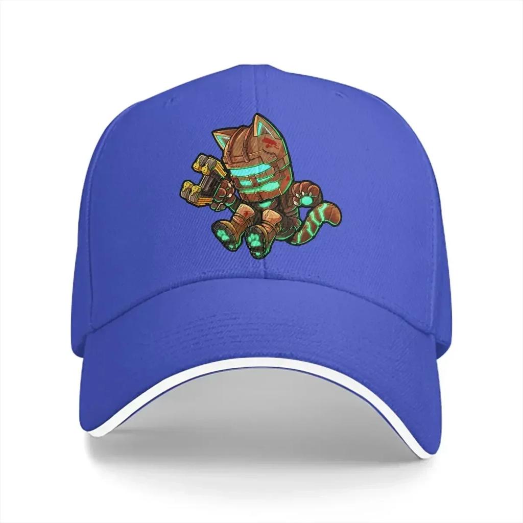 Washed Mens Baseball Cap Kittyy Isaac Clarke Trucker Snapback Caps Dad Hat Dead Space Golf Hats