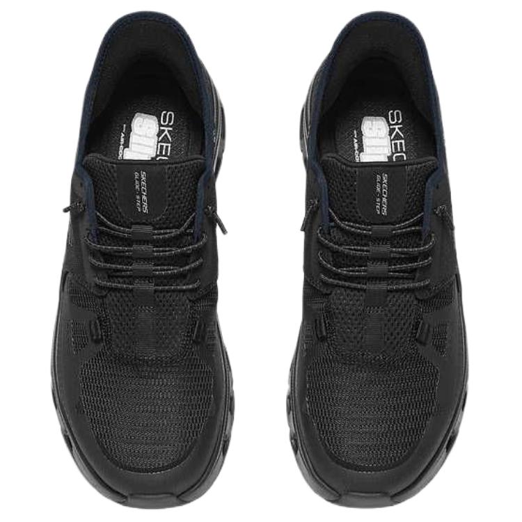 Skechers Glide Step Comfortable Soft Breathable Supportive Lightweight Casual Running Shoes Men sneakers Black 232930-BBK