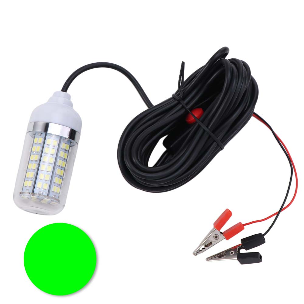 12V LED Fish Finder Lamp Underwater Fishing Light High-power Fishing Trap Light Squid Krill