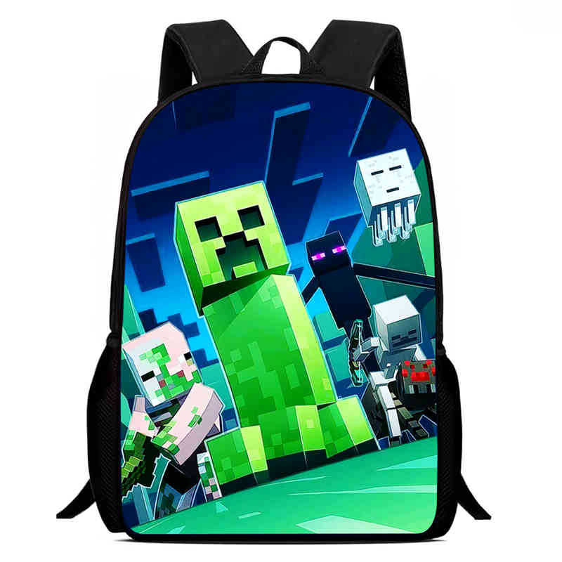 Minecraft Printed Backpack Children'S Elementary School Bag
