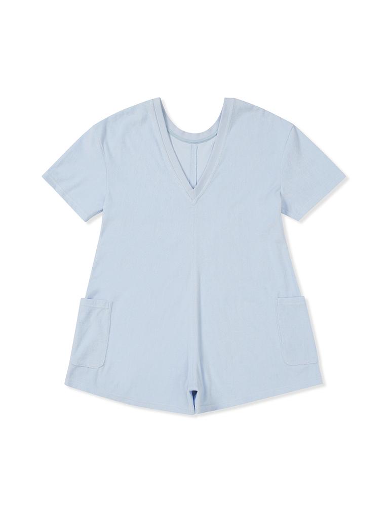 CLOVE [25Ss Clove] Terry Romper (Sky Blue)