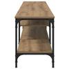 TV Stand Artisan Oak 201 X 35 X 45 Cm Engineered Wood and Iron