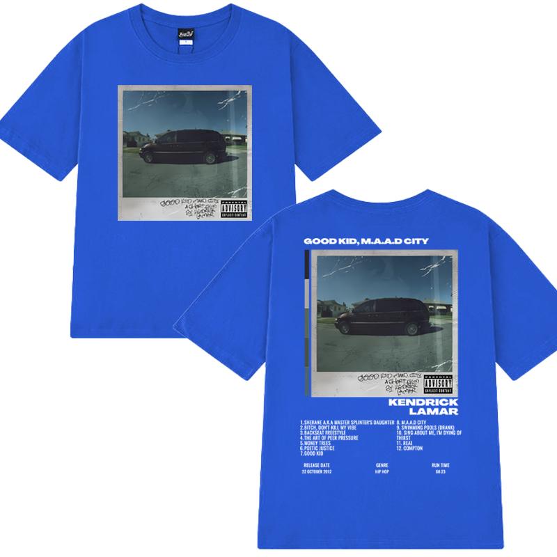 Kendrick Lamar Tour 2025 Double Sided printed T shirt Men Women Hip Hop vintage streetwear Unisex Cotton short sleeve T-shirts