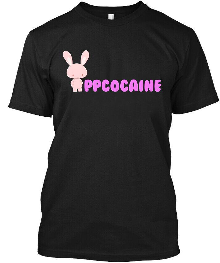 НОВЫЙ! Популярная Ppcocaine Американская Личность Социальных Сетей Логотип Футболка Размер S-4XL Унисекс Футболка L