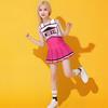 Kids Cheerleading Uniform Girls Dance Performance Dress Cute Sports Meet Outfit