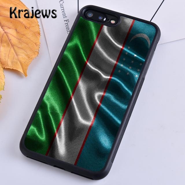 Krajews Uzbekistan Flag Phone Case Cover For iPhone 17 Air 16 15 14 Plus 11 12 13 Pro Max Coque Shell Fundas