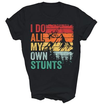 Ich mache alle meine Stunts selbst Lustiges Downhill Mountainbike Unisex Shirt Geschenk