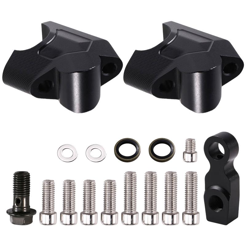 A16P-Motorcycle Accessories Handlebar Riser Drag Handle Bar Clamp Extend Adapter For CFMOTO 800MT 700MT 450MT
