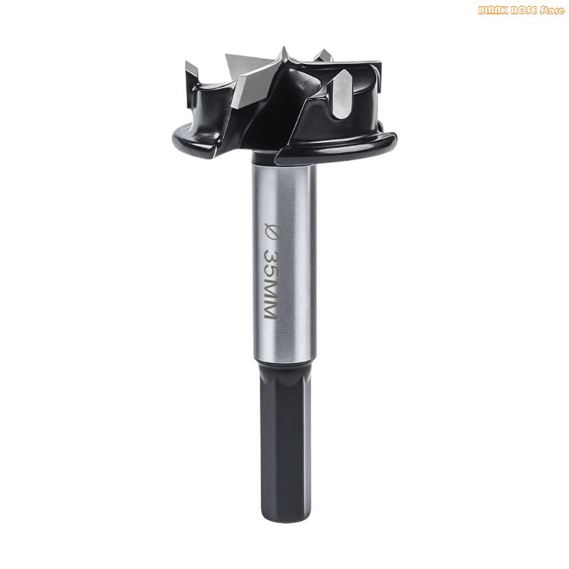 K1AE Fast Cutting 35mm Hinge Boring Cutter Hardened Alloy Steel Triple Flute Design