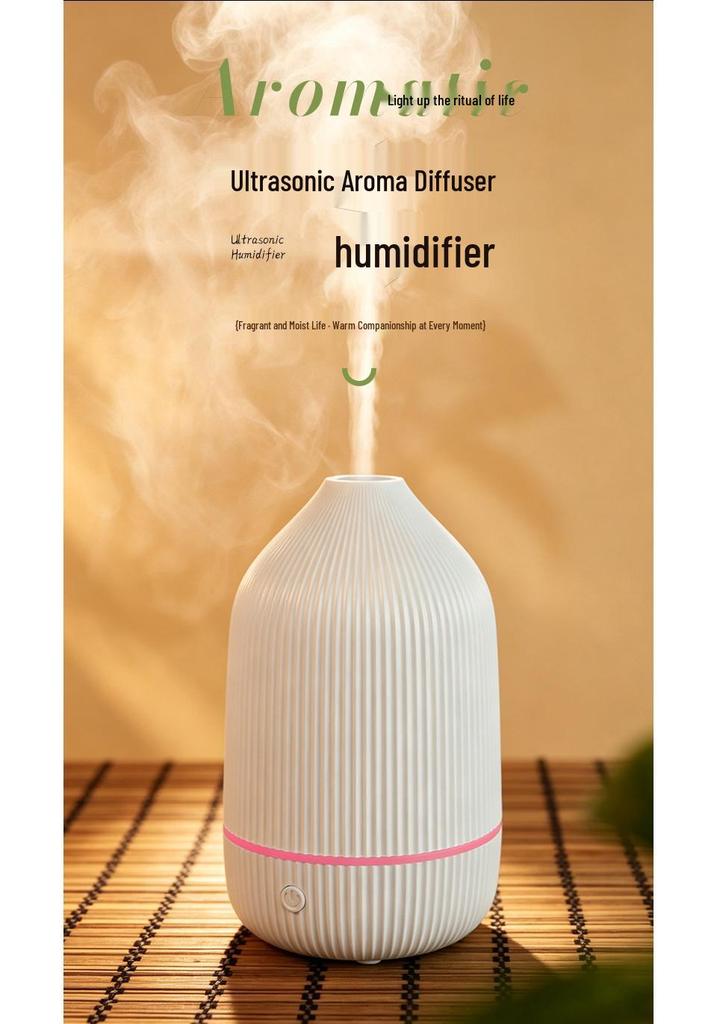 USB Ultrasonic Essential Oil Aroma Diffuser with Multiple Colors
