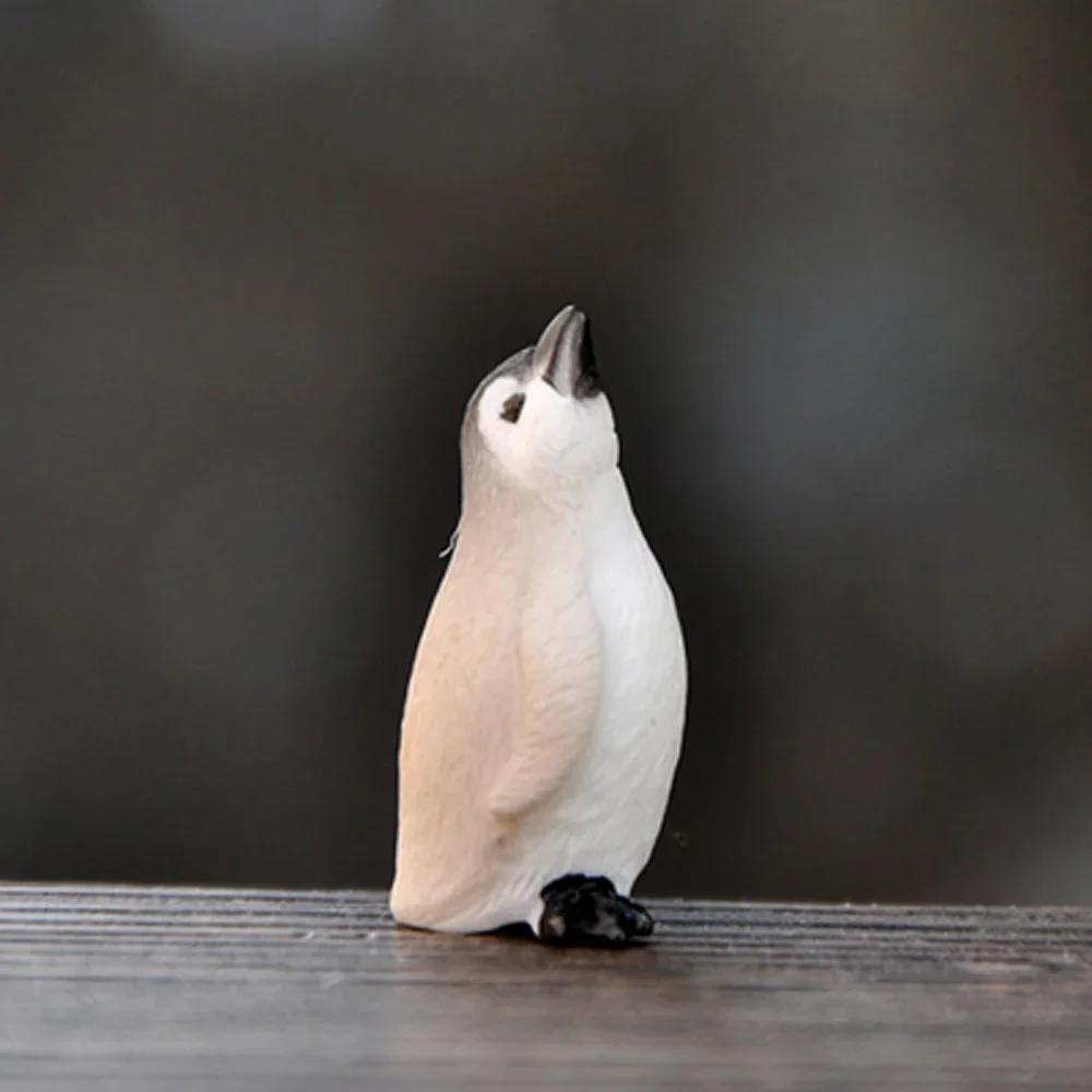 Resin Iceberg Penguin Craft Model Winter Figurine Miniature Micro Landscape Fairy Garden Handmade Ornament