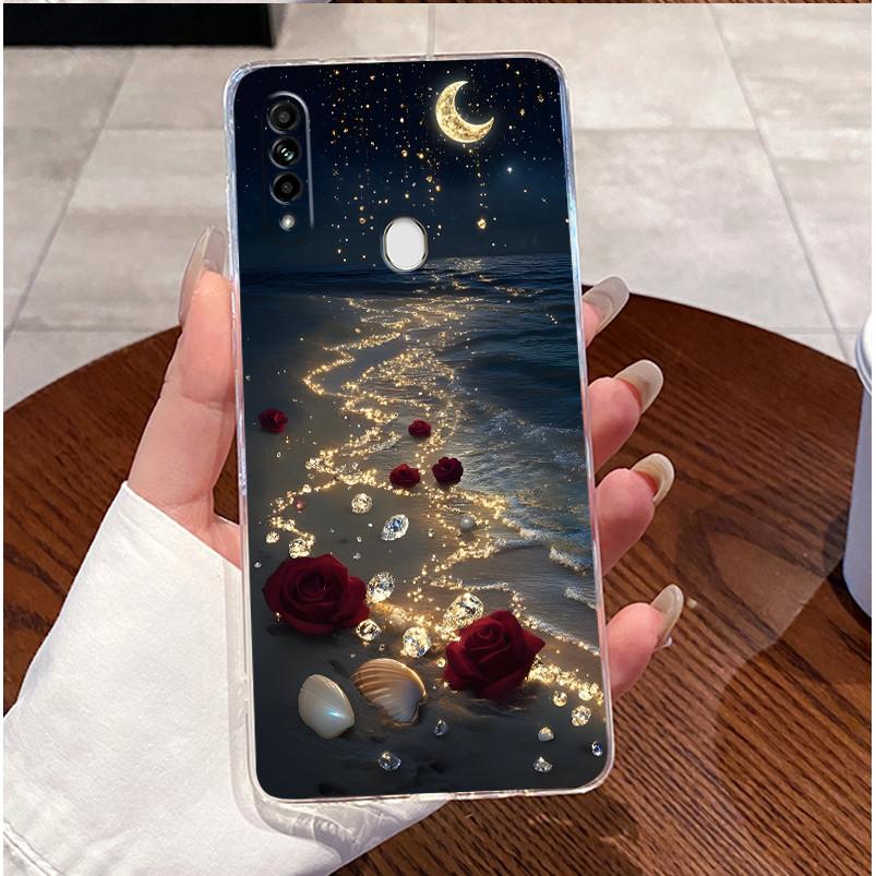 Case For OPPO A31 2020 Back Cover OPPO CPH2015 Phone Case Clear Luxury Cute Love Heart Rabbit Funny Pattern Soft Silicone Casing