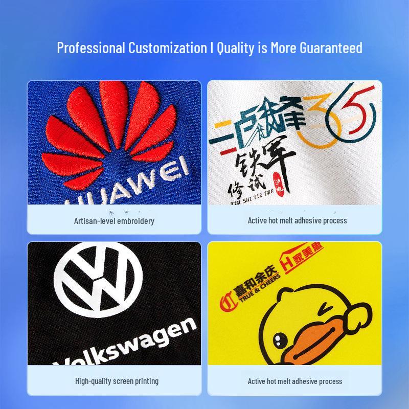 Custom Quick-Dry Round-Neck T-Shirts: Short-Sleeve Class Uniforms, Election Shirts, Summer Workwear, Cultural Shirts with Printed Logos