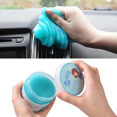 Tampone per la pulizia dell'auto Strumento per la pulizia degli interni dell'auto Colla in polvere Gel detergente per strumento per la pulizia degli interni dell'auto Fango per lavaggio auto