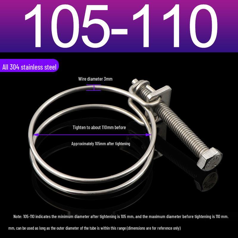 Stainless Steel Double Wire Hose Clamp Set