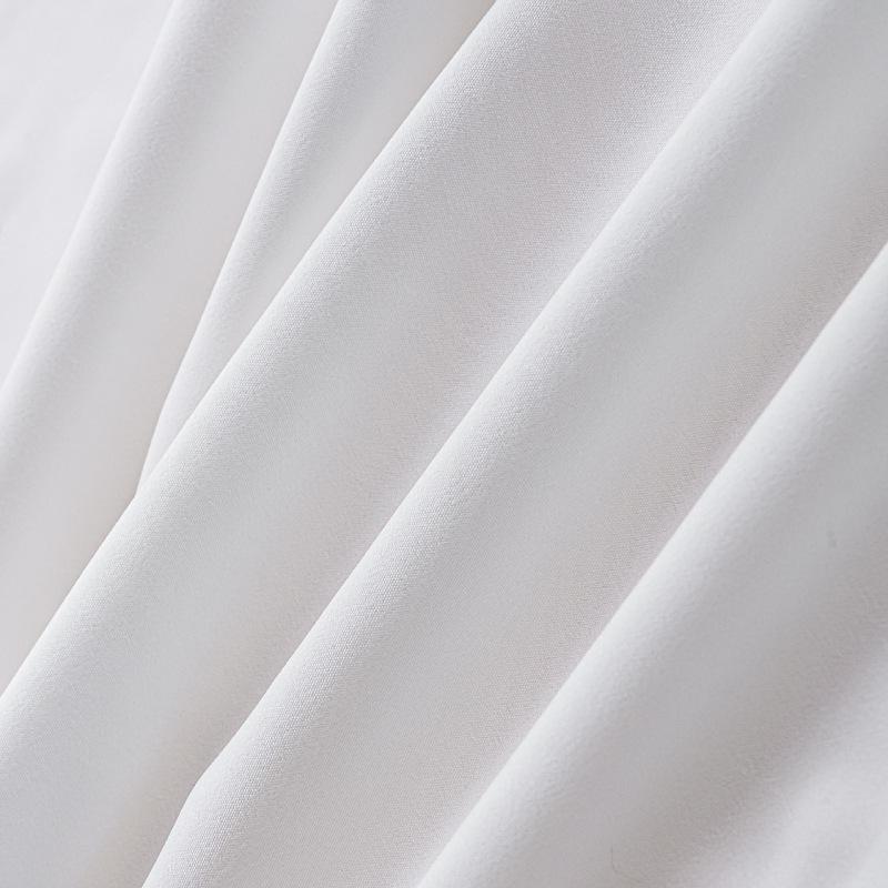 Light-Filtering White Sheer Curtain Fabric for Living Room, Bedroom & Balcony