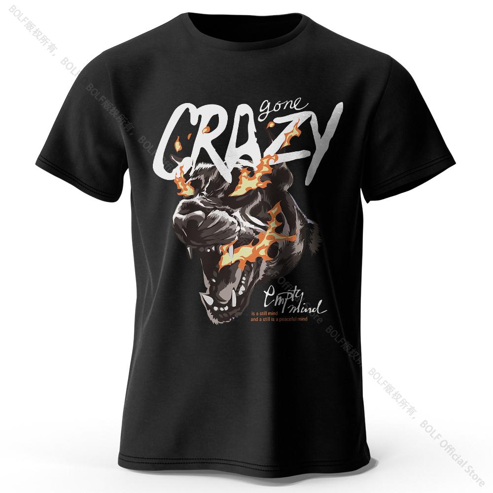 Home Comfort Tiger Printed 100% Cotton T-Shirt, Lightweight Round Neck Short Sleeve Tee, Unisex Relaxed Fit