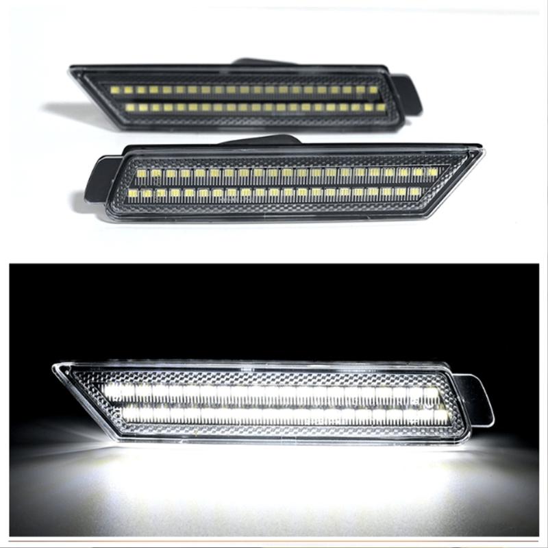 High Brightness Waterproof LED Side Marker Lamps Amber Light High Durability Clear Housing Improved Vehicle Visibility