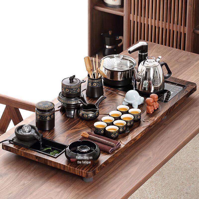

Automatic Chinese Kung Fu Tea Set with Wooden Tray