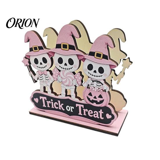 Solid Wood Napkin Tray Halloween Wooden Holder, Cute Pastel Pumpkin Ghost Black Cat Tabletop Tissue Dispenser, Decorative Paper Towel Holder