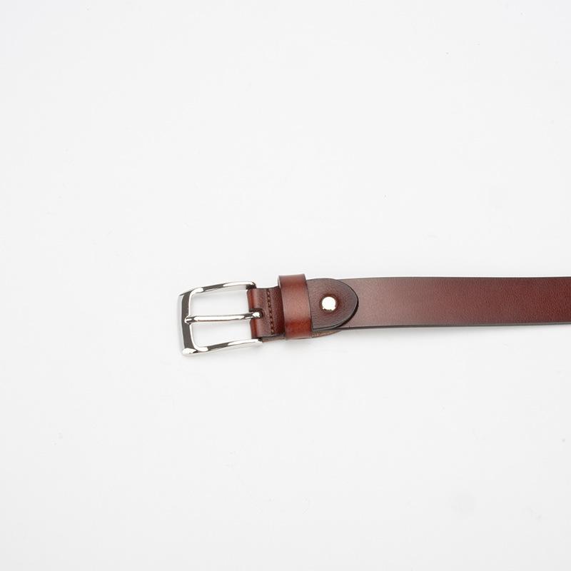 Genuine Leather Women's Belt Simple, Fashionable and Versatile High-end Sense with Jeans Skirt Decorative Belt for Women