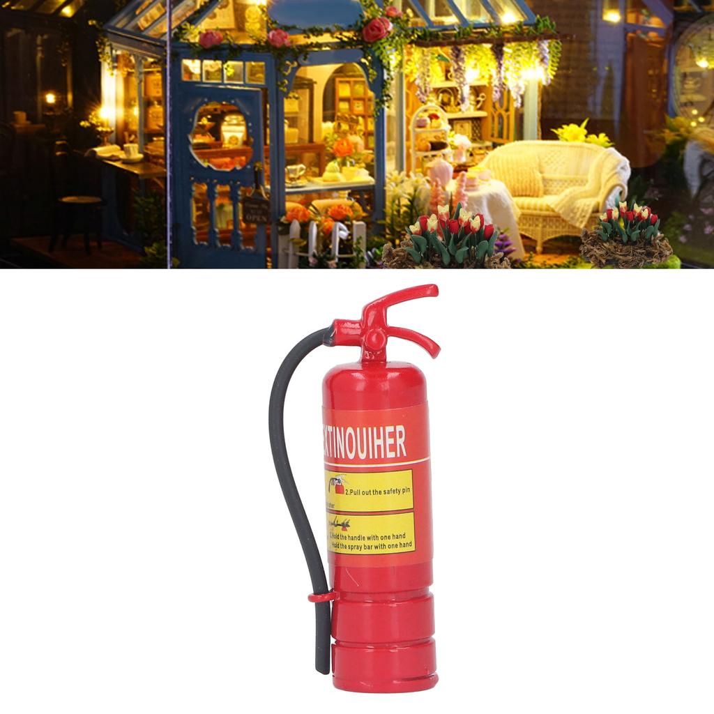 Extinguisher Mininature 1:12 Scale Alloy Model Decorative Accessories