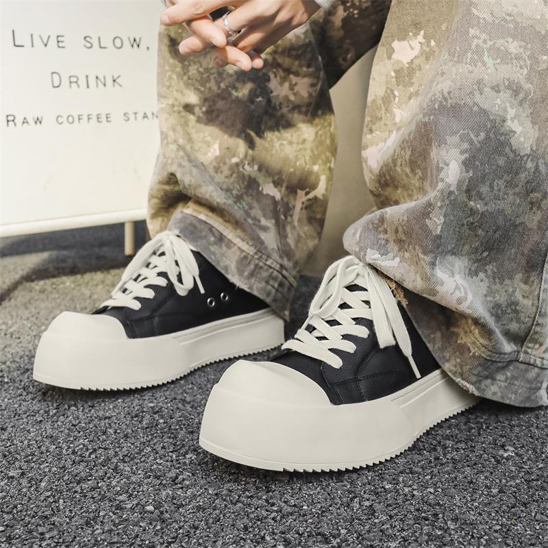 Mode Klassische Herren Freizeit Leder Board Schuhe Schnürschuhe Echtes Leder Oxfords Bequeme Dicke Sohle Schuhe Outdoor Rutschfest Designer Schuhe