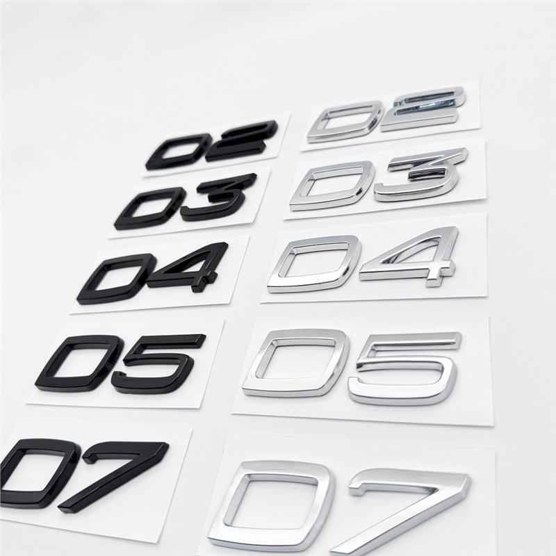 Volvo D2D3 D4D5D6D7 Arka Modeller için Siyah Modifiye Harf Çıkartmaları