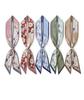 Chuppinz 5Pack Hair Scarf For Women, Retro Floral Small Ribbon Silk Scarf,Hair Band Scarf Tie Neck Scarfs Fashion Gift,Purse Headband Handbag Bel