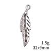 NewArrivals Charms Jewerly Making Feathers Leaf Charms Pendant Ornaments For Home Car Pendant