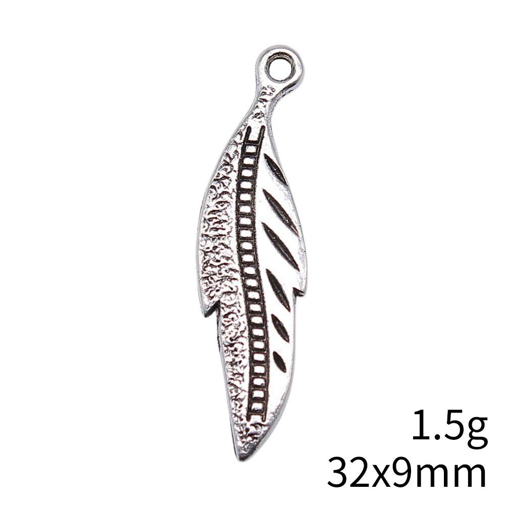 NewArrivals Charms Jewerly Making Feathers Leaf Charms Pendant Ornaments For Home Car Pendant