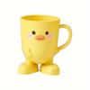 Fun and cute cartoon toothbrush cup - durable plastic, perfect for bathroom finishing