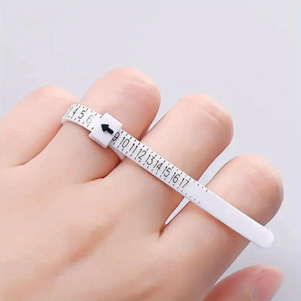 1pc Ring Sizer Gauge Tool Finger Measuring Instrument for Jewelry Sizing Portable & Precise For Jewelry Making & Shopping