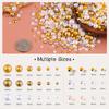 80G Flat Bottom Pearl Rhinestone Handmade Gold Black 3-10Mm Resin Rhinestone And Half Pearl Diy Clothing Accessories