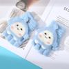 Autumn and Winter New Cute Girl Dumpling Flip Gloves Fresh and Sweet Versatile Thickened Plush Half-finger Gloves